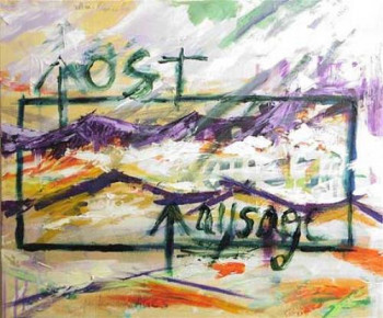 Œuvre contemporaine nommée « Post Paysage », Réalisée par OLIVIER BUGAUD