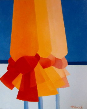 Œuvre contemporaine nommée « LES PARASOLS », Réalisée par FRANçOISE DE BEAUCé