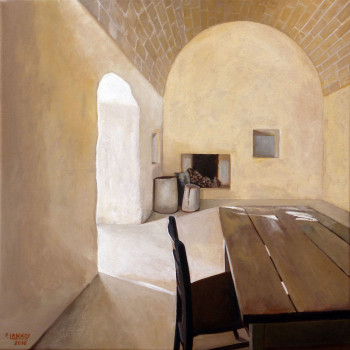 Œuvre contemporaine nommée « Intérieur N° 43 », Réalisée par PATRICE LANNOY
