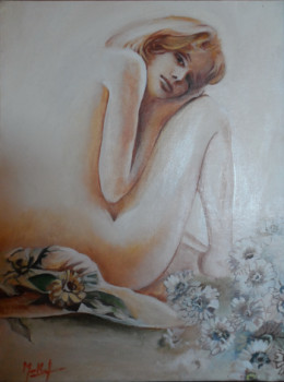 Œuvre contemporaine nommée « Beauté fleurie », Réalisée par JACKY MONKA