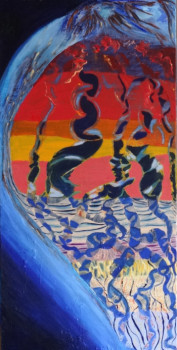 Œuvre contemporaine nommée « sphere12 », Réalisée par MARIE-LAURE MELINAND