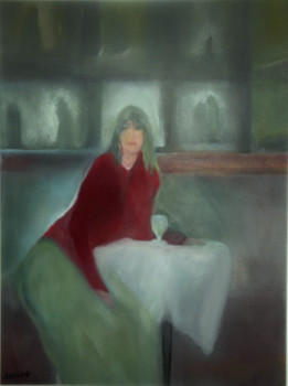 Œuvre contemporaine nommée « Absinthe », Réalisée par NADINE SANTAMARIA