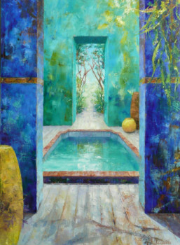 Œuvre contemporaine nommée « Reflets d'Orient », Réalisée par LAURELLE BESSE