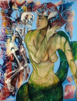 Œuvre contemporaine nommée « La petite sirène », Réalisée par VASA