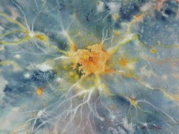 Œuvre contemporaine nommée « Cosmogonie », Réalisée par CHANTOU