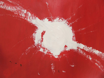 Œuvre contemporaine nommée « Rayonnement », Réalisée par LUCIA RAINBOW