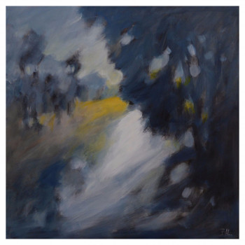 Œuvre contemporaine nommée « JAUNE ET BLEU », Réalisée par BAL