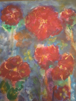 Œuvre contemporaine nommée « flower-power 2017 », Réalisée par FRANCK TIBURCE
