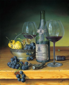 Œuvre contemporaine nommée « Vosne-Romanée 1990 », Réalisée par CHRISTIAN LABELLE