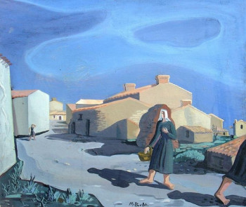 Œuvre contemporaine nommée « Village en Vendée », Réalisée par MAURICE BUFFET