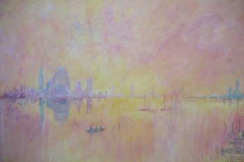 Œuvre contemporaine nommée « Rêverie à Venise, ref 897-702 », Réalisée par FRANçOIS-VASSIL ANDREEFF