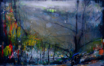 Œuvre contemporaine nommée « Vent sous la pluie », Réalisée par GRAZYNA TARKOWSKA