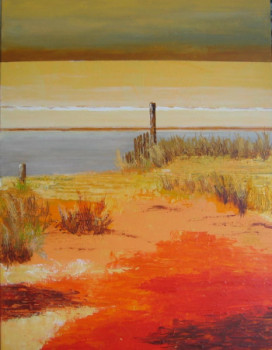 Œuvre contemporaine nommée « sur la dune », Réalisée par MACE