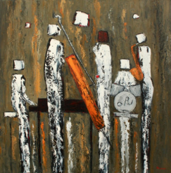Œuvre contemporaine nommée « Jazz à Fontdouce », Réalisée par JEAN-FRANçOIS CLEMENCEAU