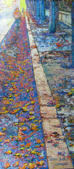 Œuvre contemporaine nommée « VELO BLEU », Réalisée par VELIMIR TRNSKI