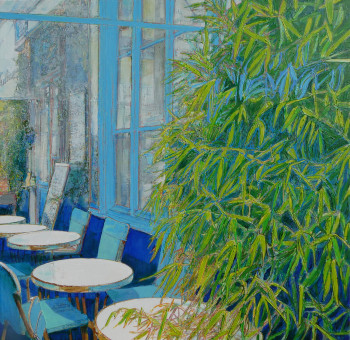 Œuvre contemporaine nommée « TERASSE PRES DE BAMBOU », Réalisée par VELIMIR TRNSKI