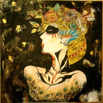 Œuvre contemporaine nommée « l’Amazone », Réalisée par ISABELLA VIRGILIO