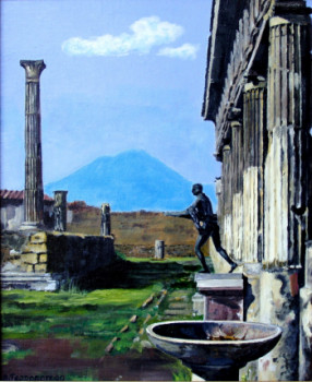 Œuvre contemporaine nommée « Fresque de Pompei.   acrylique », Réalisée par ANDRé FEODOROFF
