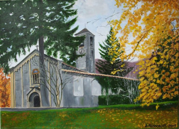 Œuvre contemporaine nommée « Arcumeggia. acrylique », Réalisée par ANDRé FEODOROFF
