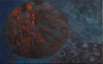 Œuvre contemporaine nommée « la planete terre de demain si.... », Réalisée par MARIA COUTINHO / MARIA C.