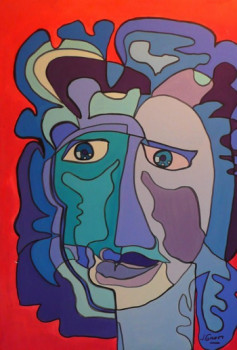 Œuvre contemporaine nommée « Le roi Salomon 2 », Réalisée par JACQUELINE GROUT