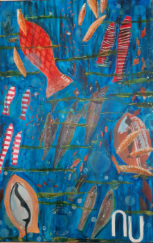 Œuvre contemporaine nommée « Poisson 4471 », Réalisée par FAHIMA BOUBIA... NU