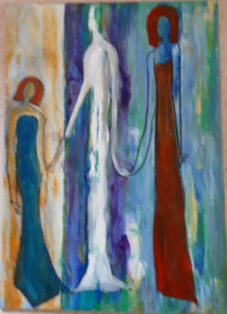 Œuvre contemporaine nommée « l famille », Réalisée par MARYSE DAVETTE