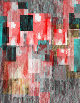 Œuvre contemporaine nommée « MOTIF PAPIER PEINT N°4 », Réalisée par DEKORTRONIK