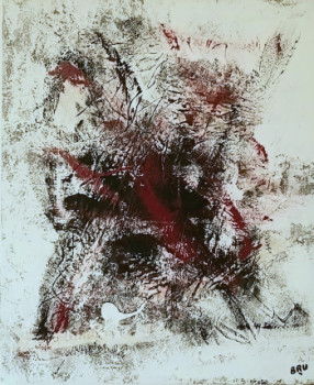 Œuvre contemporaine nommée « Peinture acrylique 4816 », Réalisée par BRU