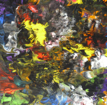 Œuvre contemporaine nommée « Pich ' magic abstract art 150 », Réalisée par PICH