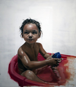 Œuvre contemporaine nommée « Le bain », Réalisée par ALEXANDRE DUBOIS DE PRISQUE