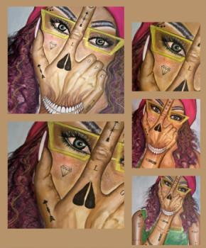 Œuvre contemporaine nommée « Ma tatouée », Réalisée par ROSIJ@DISSE