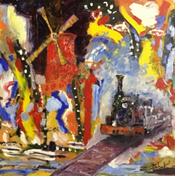 Œuvre contemporaine nommée « Revoir Paris », Réalisée par PHILIPPE DEBAT