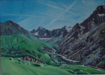 Œuvre contemporaine nommée « Paysage Alpin. 3 », Réalisée par DIDIER SITAUD