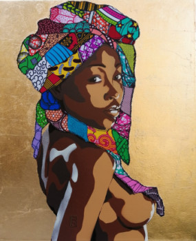 Œuvre contemporaine nommée « Femme au turban - Charm WAX », Réalisée par SORI