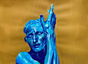 Œuvre contemporaine nommée « Reprise de sculpture dans l'expression de son désarroi », Réalisée par BOISGONTIER