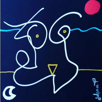 Œuvre contemporaine nommée « UN-NU », Réalisée par JULIAN.P
