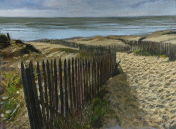 Œuvre contemporaine nommée « on a marché sur la dune », Réalisée par CORINNE QUIBEL