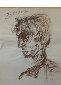 Œuvre contemporaine nommée « head 3 », Réalisée par DAVID SROCZYNSKI