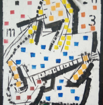 Œuvre contemporaine nommée « guitarist », Réalisée par HARRY BARTLETT FENNEY