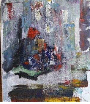 Œuvre contemporaine nommée « vagabonds invisibles », Réalisée par YULIA KIRGIZOVA