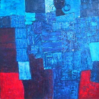 Œuvre contemporaine nommée « La Fiancée du Touareg », Réalisée par JO LINDOR