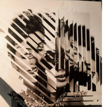 Œuvre contemporaine nommée « PRESQUE AUDREY », Réalisée par GOLDBERG COLLAGE