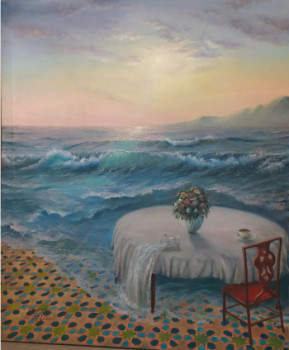 Œuvre contemporaine nommée « Cascade vers la mer », Réalisée par NORIART