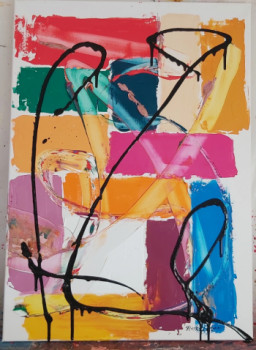 Œuvre contemporaine nommée « Tableau moderne abstrait 50 », Réalisée par PATRICE PAINTING