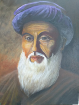 Œuvre contemporaine nommée « " Patriarche Afghan.." », Réalisée par MARC DANCRE