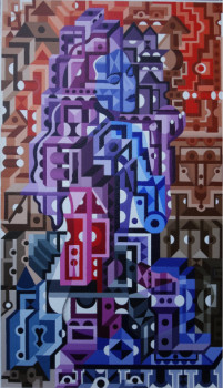 Œuvre contemporaine nommée « UNE FEMME AVEC UNE POMME », Réalisée par LEVON VARDANYAN