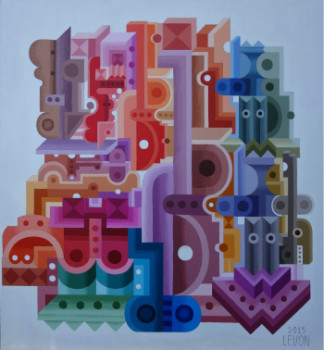 Œuvre contemporaine nommée « COMPOSITION N°17 », Réalisée par LEVON VARDANYAN