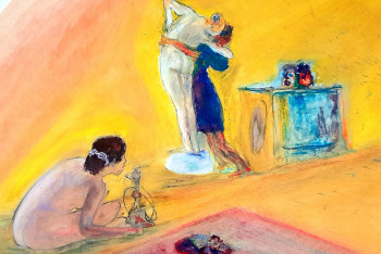 Œuvre contemporaine nommée « Mon chére Jean-Léon », Réalisée par ROSE D'AVRIL