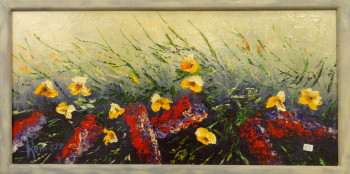 Œuvre contemporaine nommée « Fleurs Champêtres », Réalisée par PATRICK LEMIERE